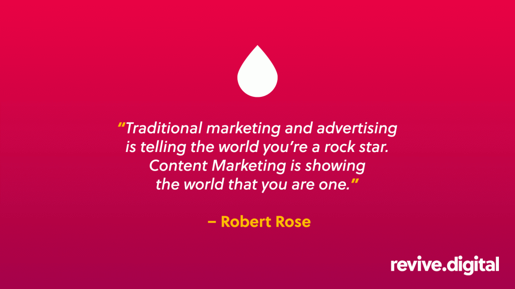 Robert Rose Quote abour Traditional Marketing