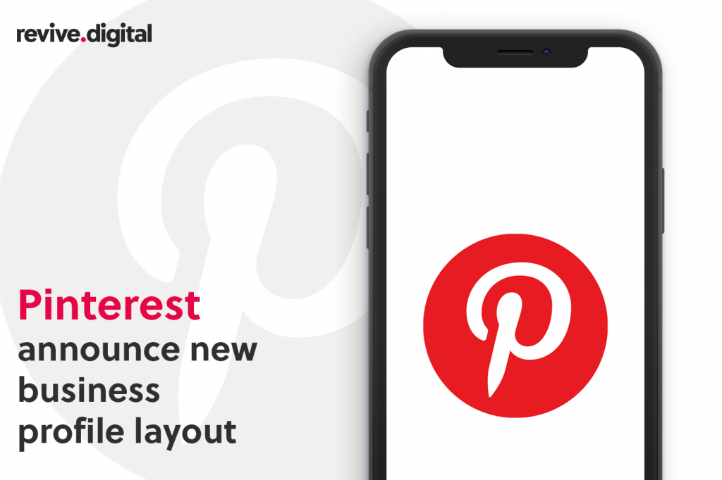 Pinterest logo in a mobile phone