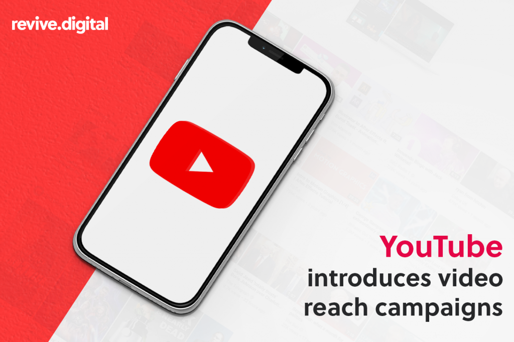 mobile phone with youtube logo in the screen