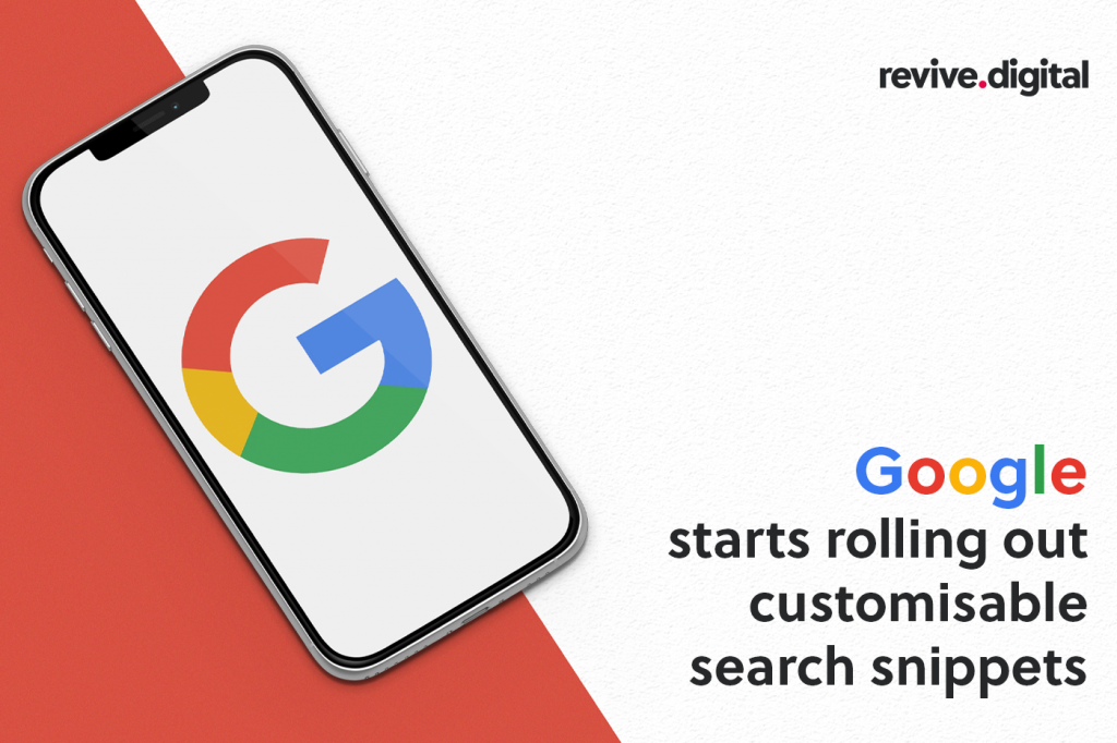 Google customisable search snippets