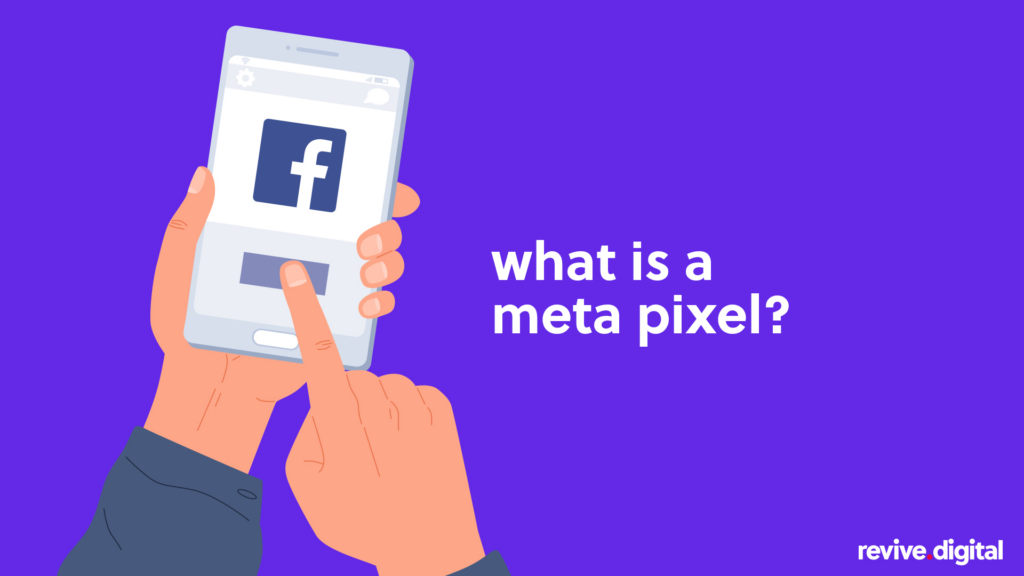 what is a meta pixel image of phone with Facebook