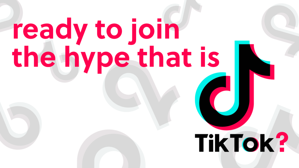 ready to join the hype that is tiktok text in the image