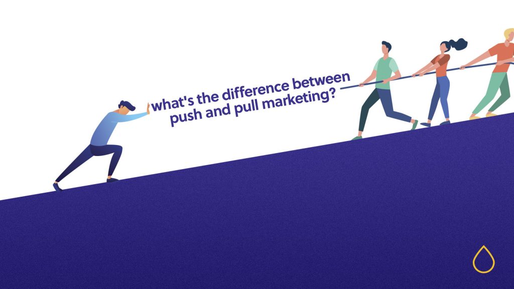 what is the difference between push and pull marketing