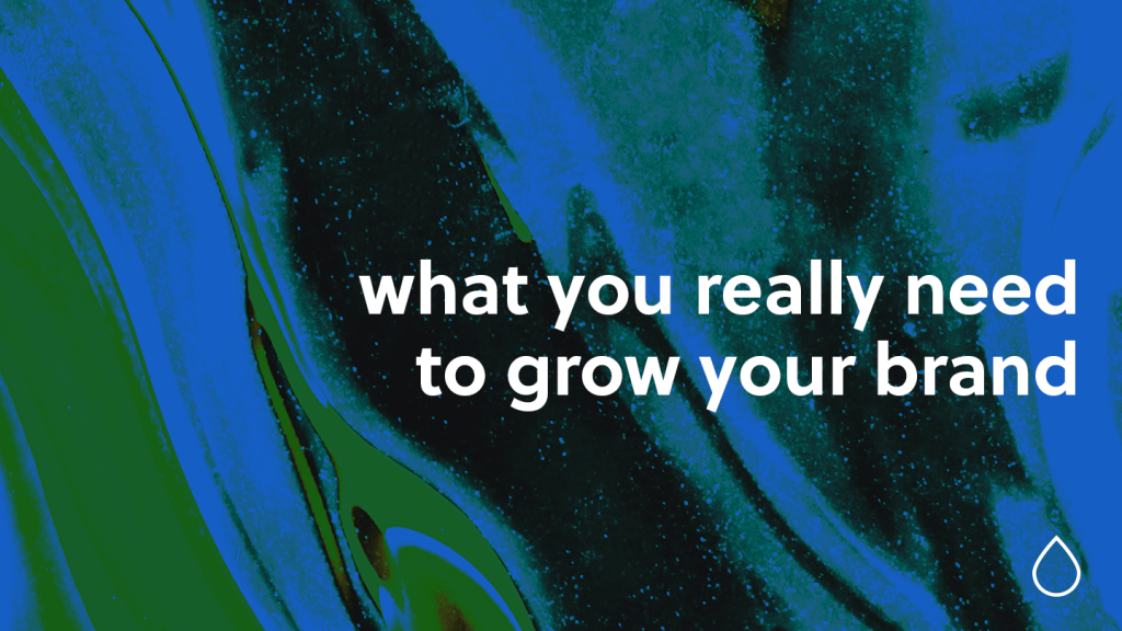 what you really need to grow your brand